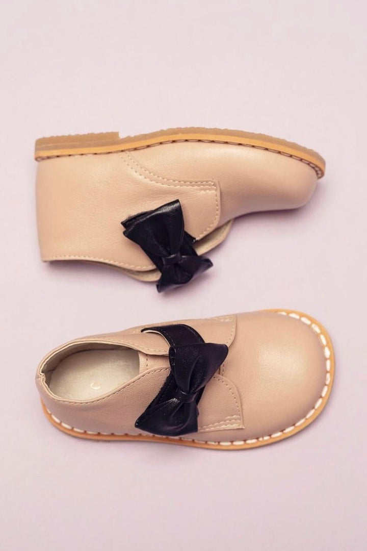 Ananás Petit "Lari" Stone Leather Boots - Millie and John