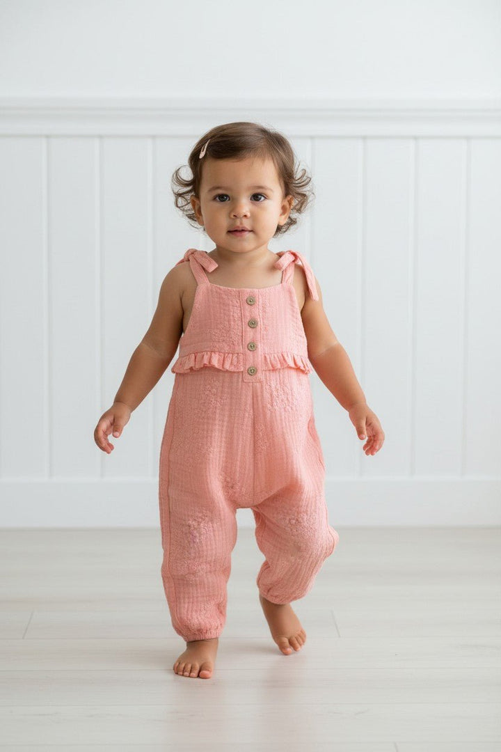 Babidu "Daisy" Lace Cheesecloth Jumpsuit - Millie and John