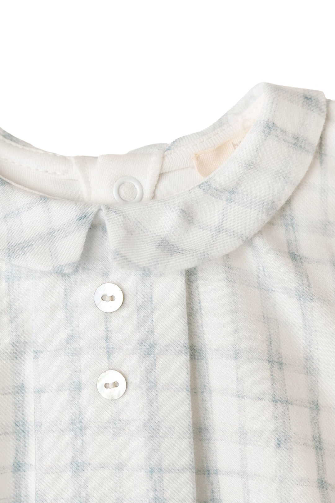 Baby Gi "Alvaro" Dusky Blue Check Shirt & Jam Pants - Millie and John