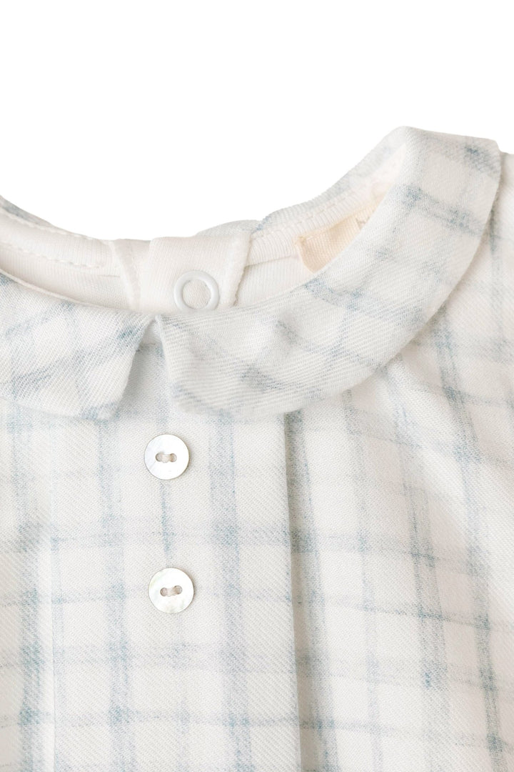 Baby Gi "Alvaro" Dusky Blue Check Shirt & Jam Pants - Millie and John