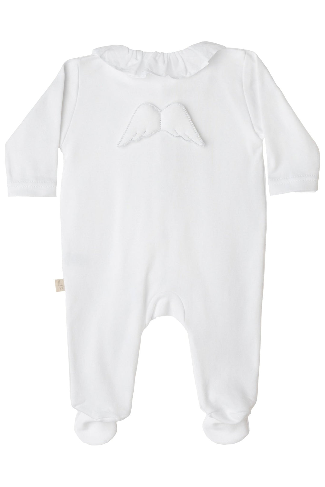 Baby Gi Cotton Angel Wing Ruffle Collar Sleepsuit - Millie and John