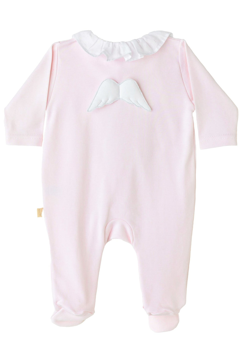 Baby Gi Cotton Angel Wing Ruffle Collar Sleepsuit - Millie and John