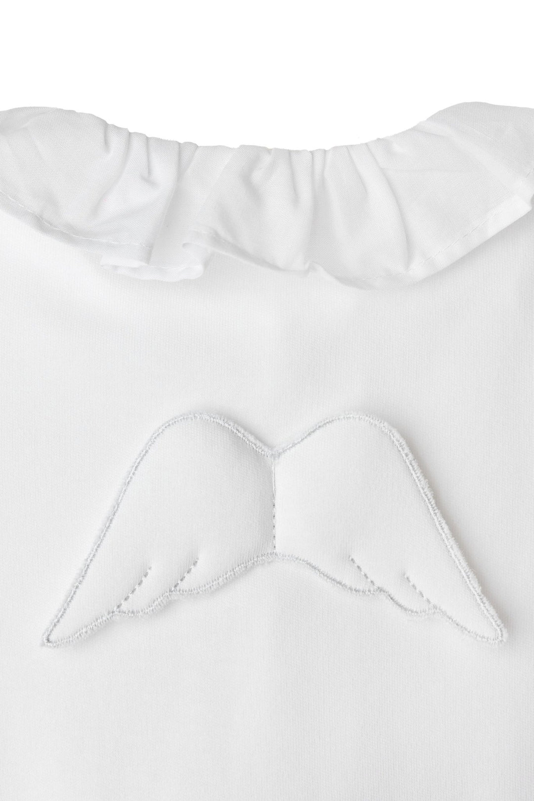 Baby Gi Cotton Angel Wing Ruffle Collar Sleepsuit - Millie and John