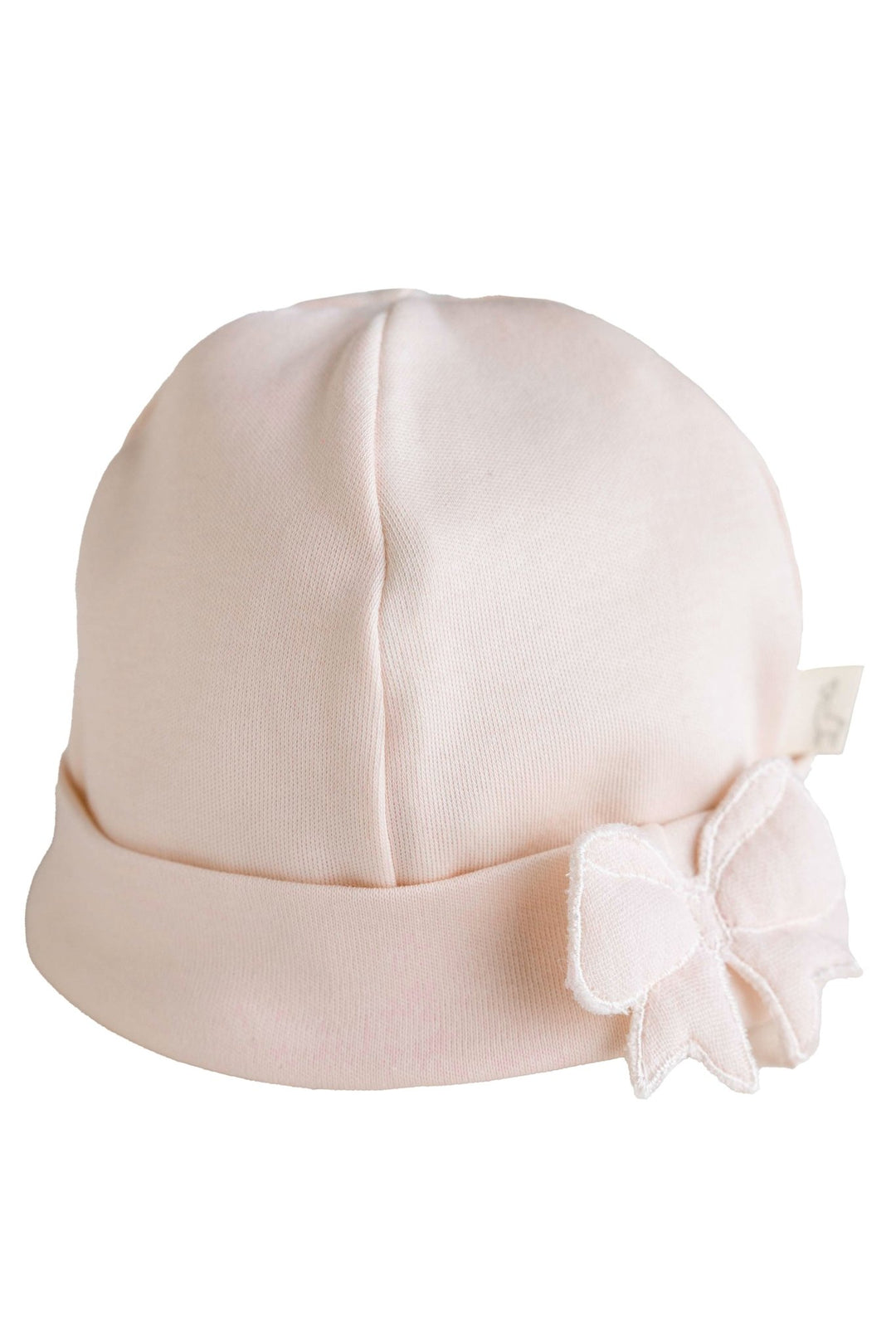 Baby Gi Peach Velour Sleepsuit Beanie Hat - Millie and John