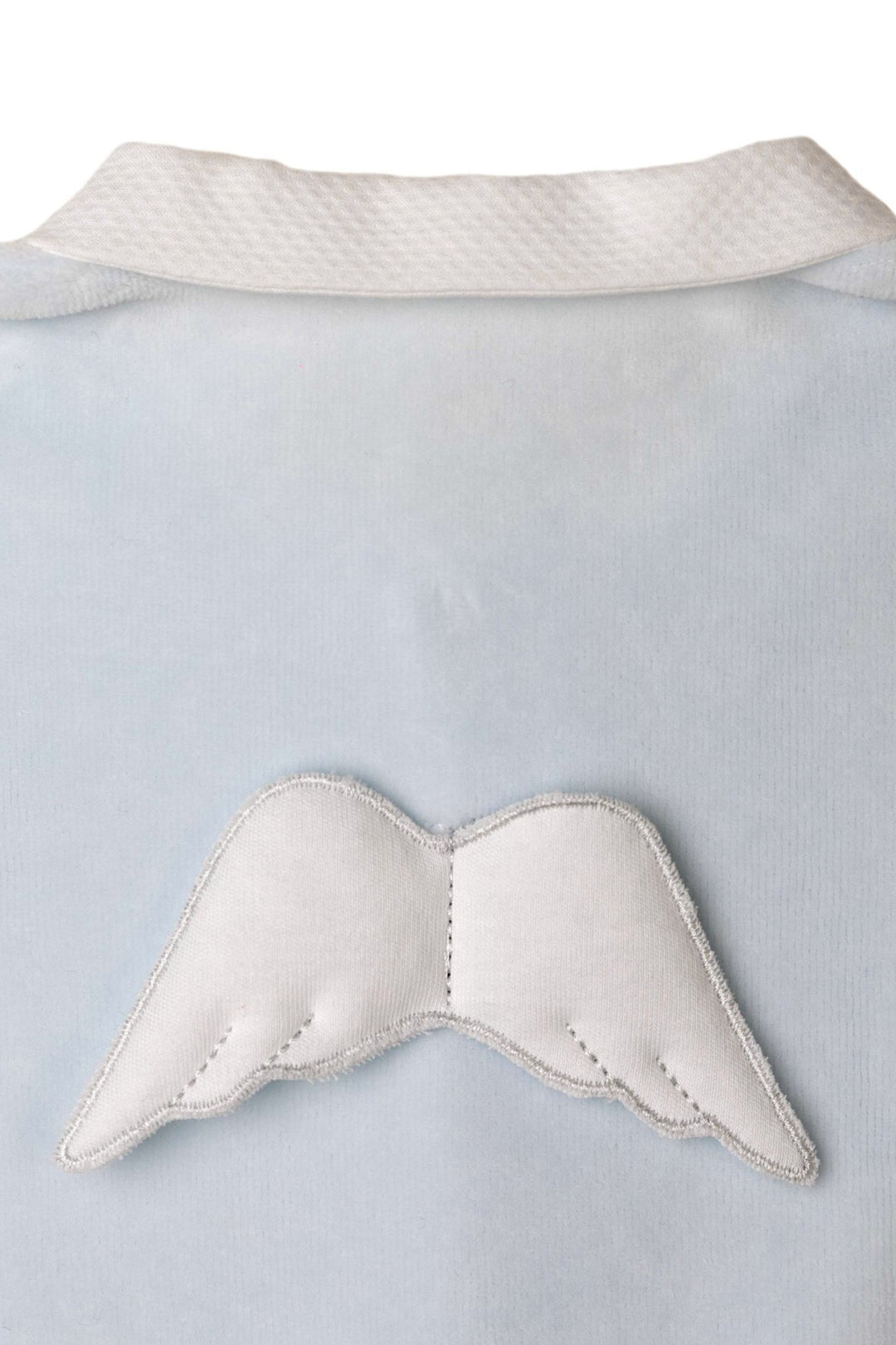 Baby Gi Velour Angel Wing Rounded Collar Sleepsuit - Millie and John