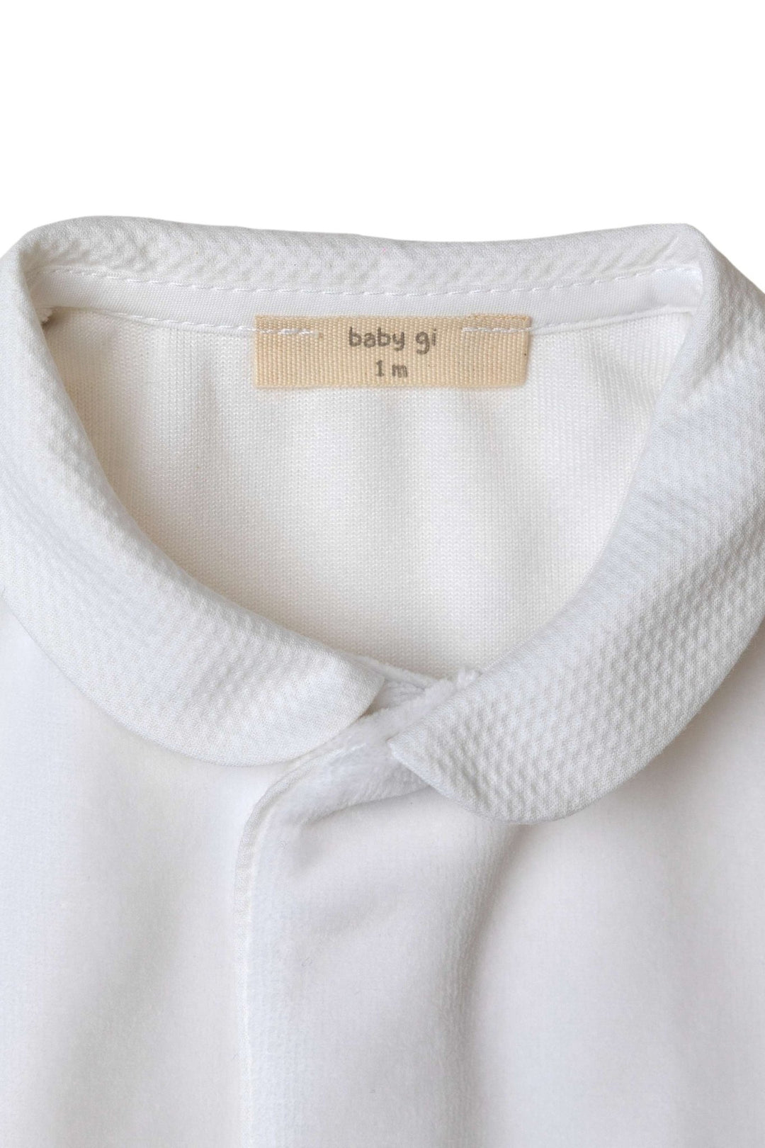 Baby Gi Velour Angel Wing Rounded Collar Sleepsuit - Millie and John