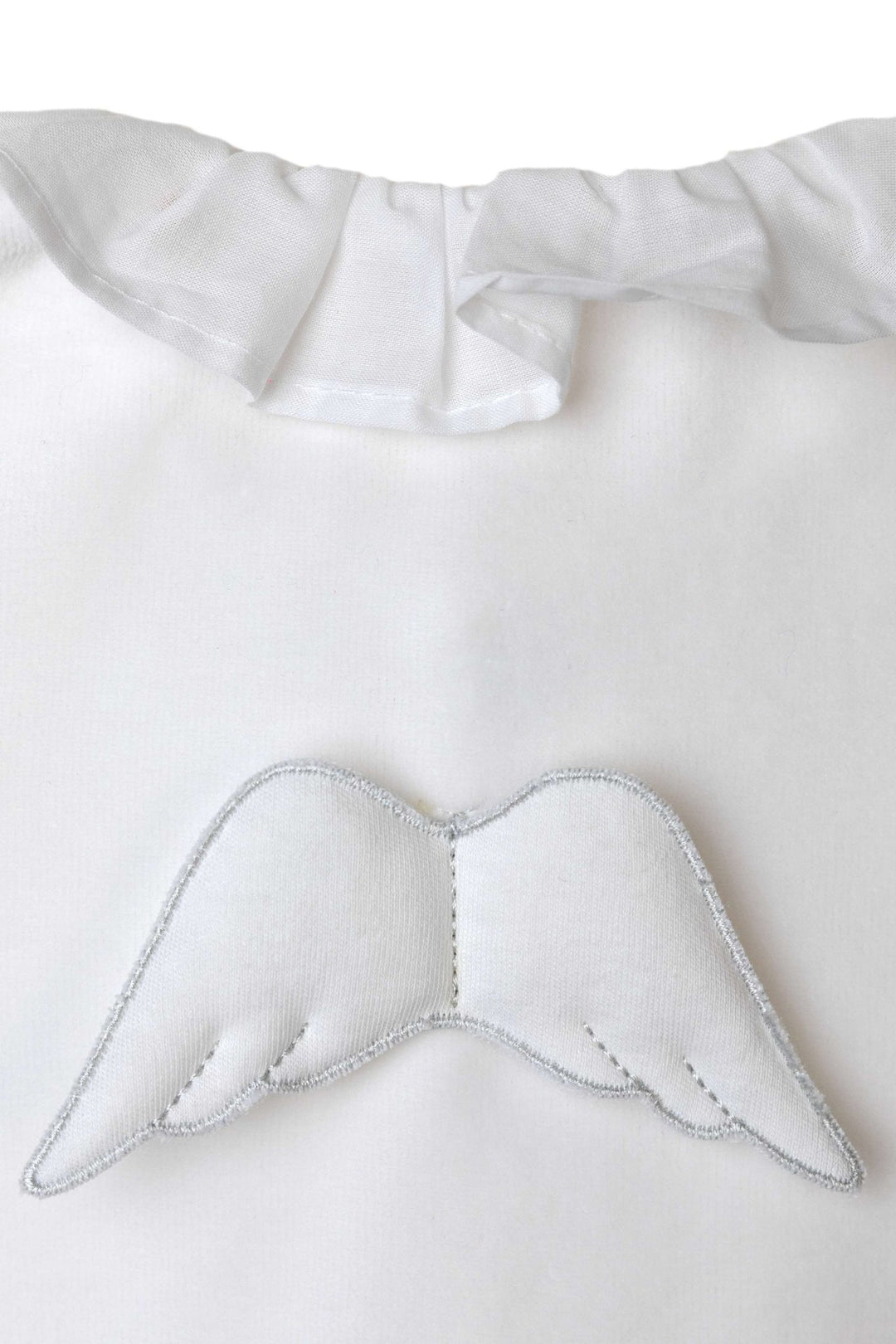 Baby Gi Velour Angel Wing Ruffle Collar Sleepsuit - Millie and John