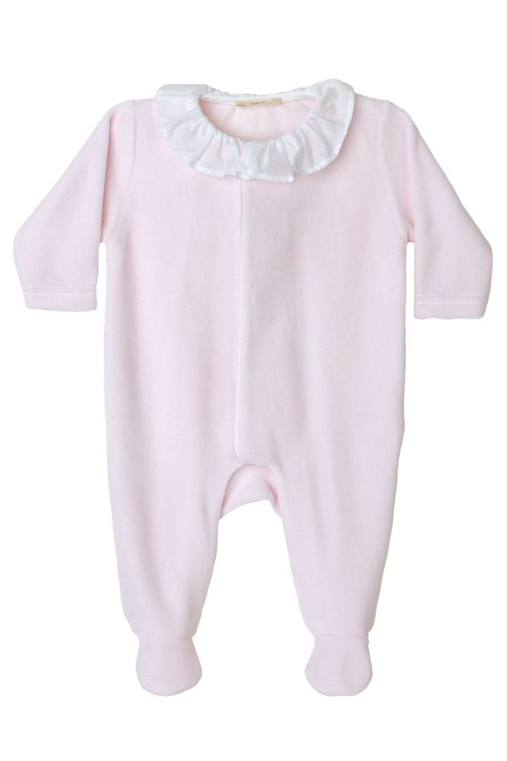 Baby Gi Velour Angel Wing Ruffle Collar Sleepsuit - Millie and John