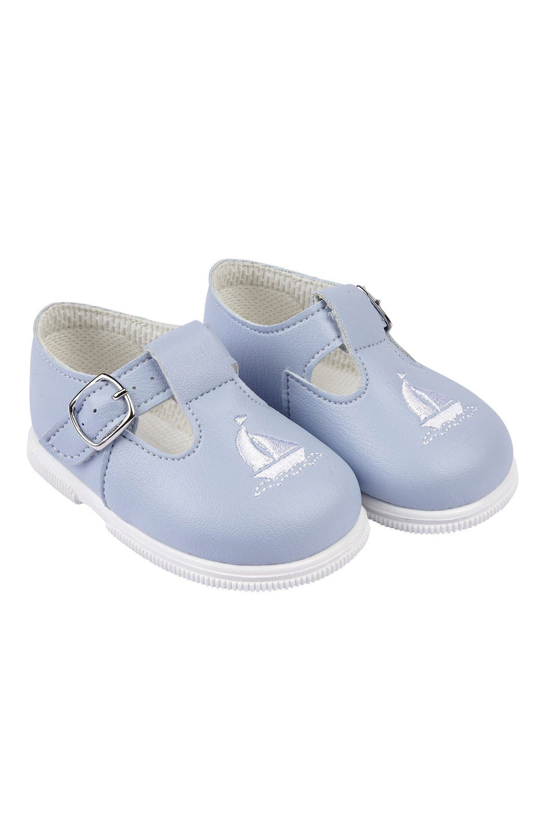 Baypods Blue Sailboat Hard Sole Shoes - Millie and John
