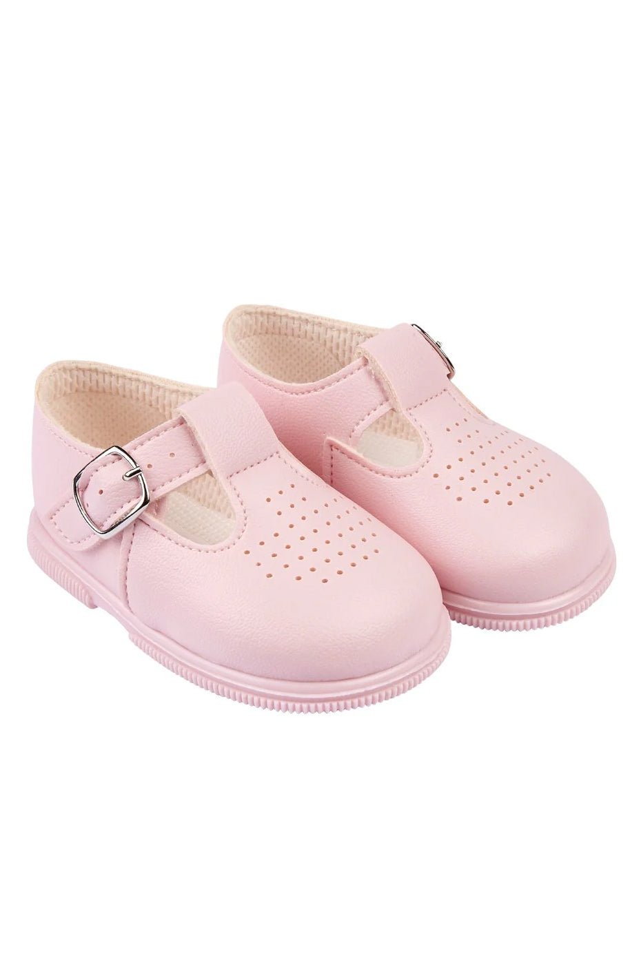 Baypods Pink T - Bar Hard Sole Shoes - Millie and John