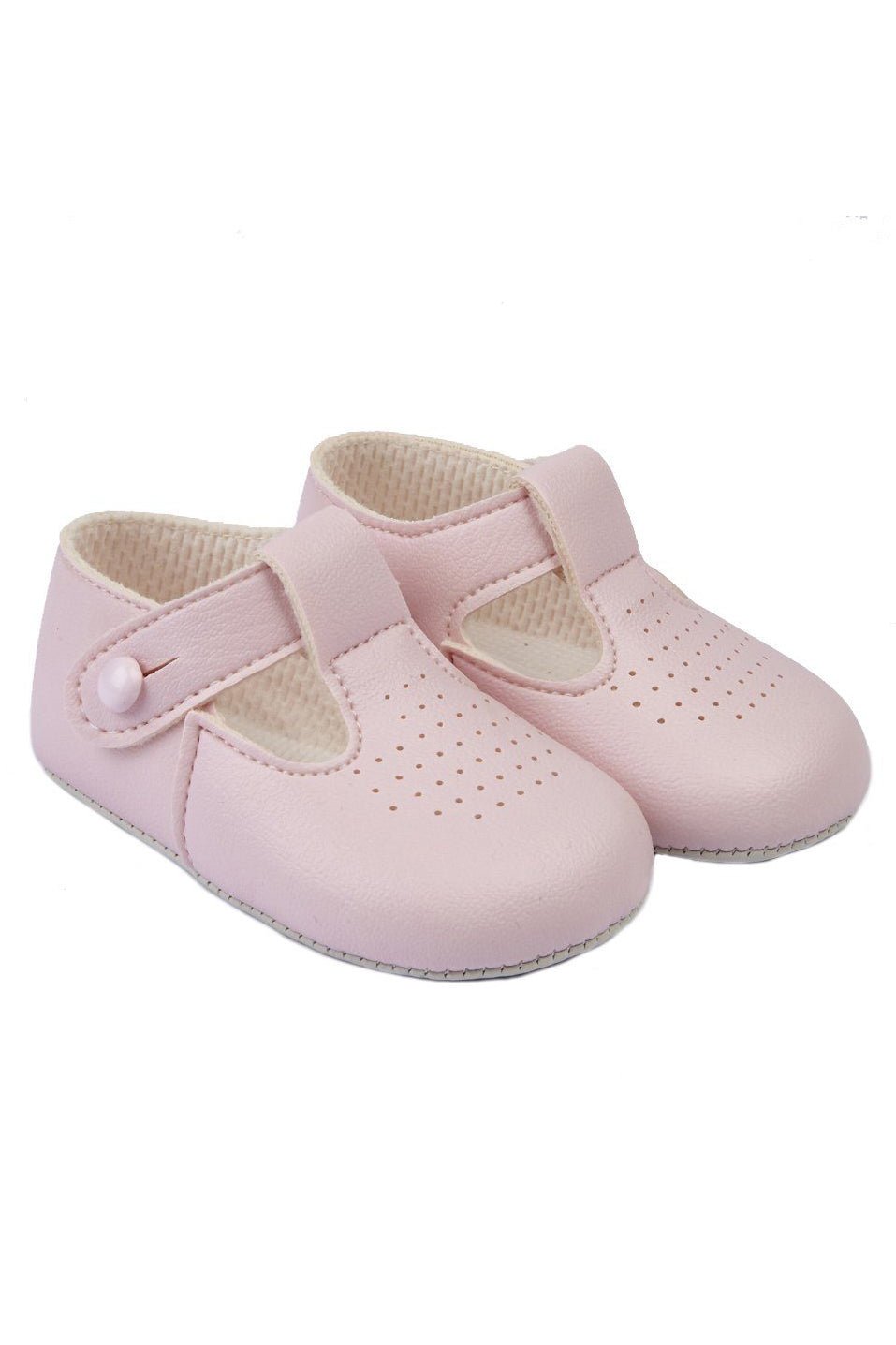 Baypods Pink T - Bar Soft Sole Shoes - Millie and John