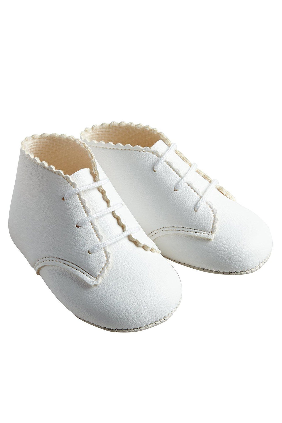 Baypods White Matte Soft Sole Booties - Millie and John