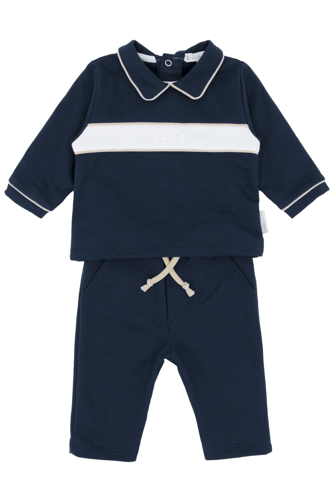 Blues Baby "Joel" Navy Polo Top & Trousers - Millie and John