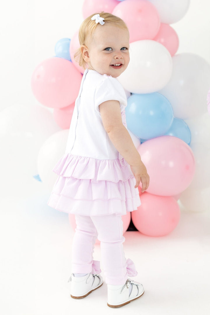 Blues Baby "Lorelei" Pink Dress & Leggings - Millie and John