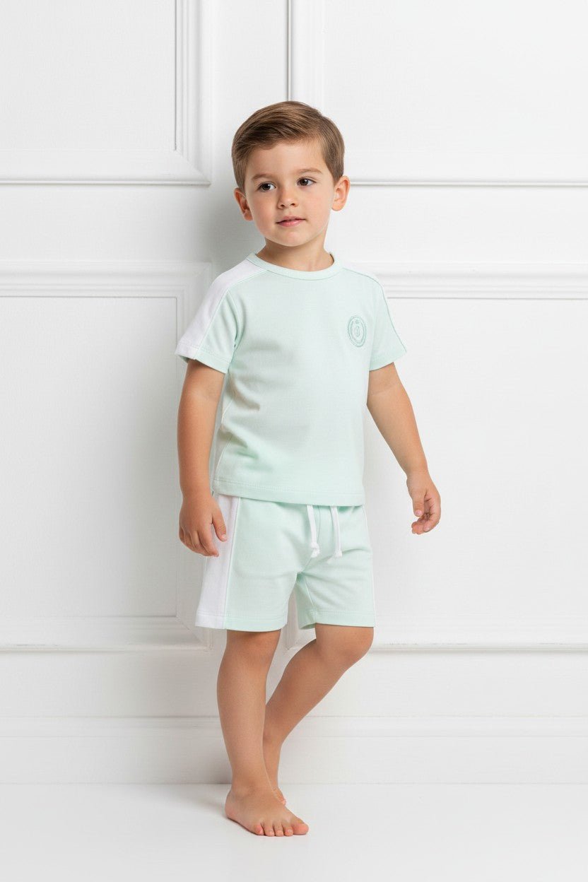 Blues Baby "Louie" Mint Green T-Shirt & Shorts - Millie and John