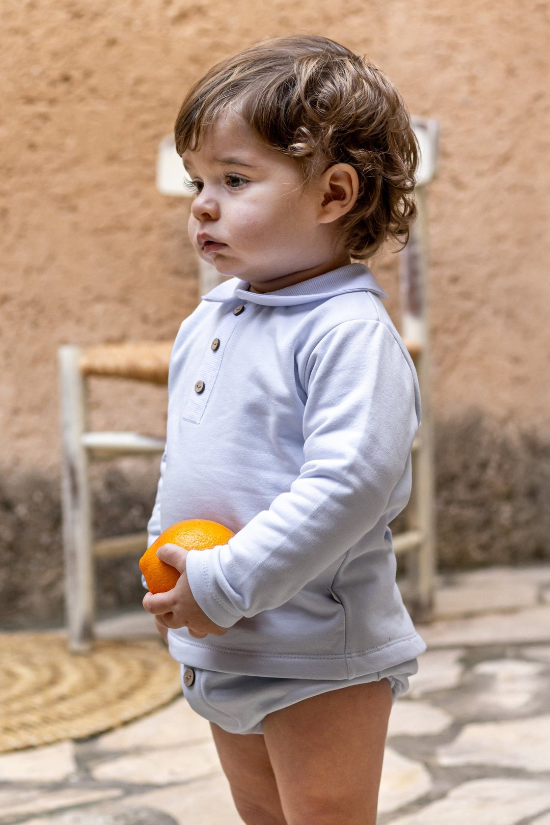 Calamaro "Albie" Baby Blue Top & Jam Pants - Millie and John