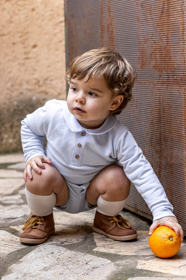 Calamaro "Albie" Baby Blue Top & Jam Pants - Millie and John