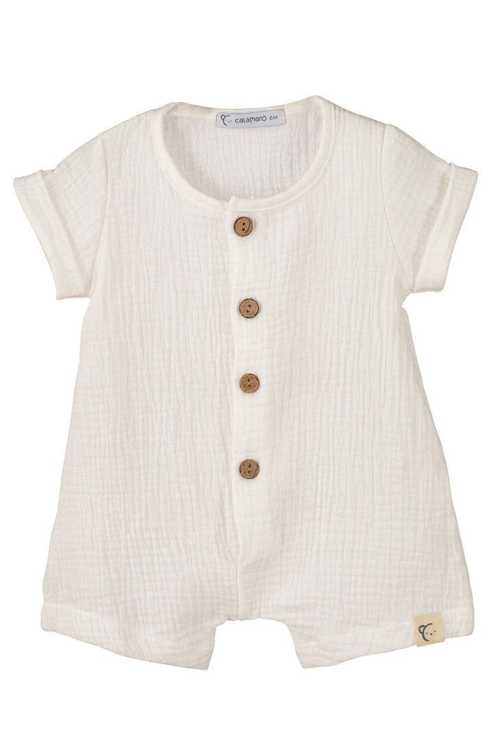 Calamaro "Atlas" Cheesecloth Romper - Millie and John