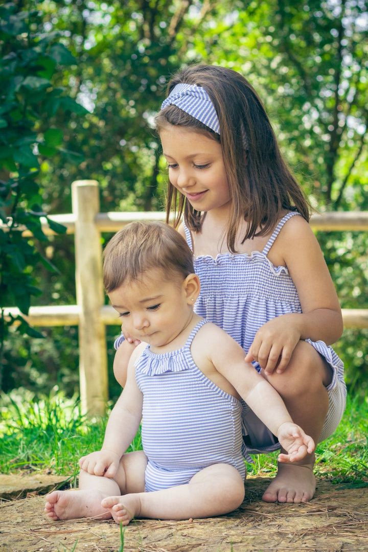 Calamaro "Cali" Striped Swimming Costume - Millie and John