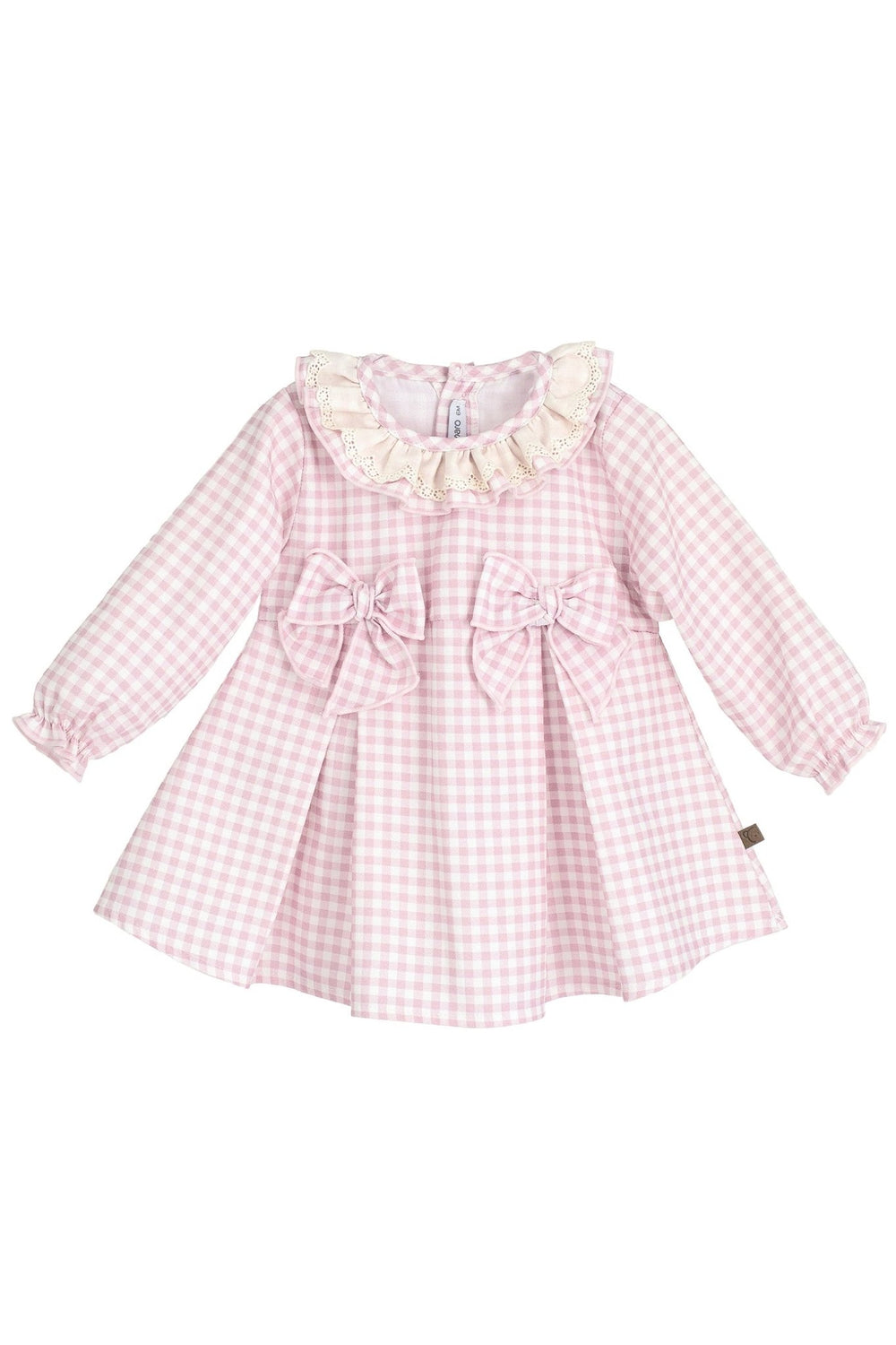 Calamaro "Daisy" Pale Pink Gingham Dress - Millie and John