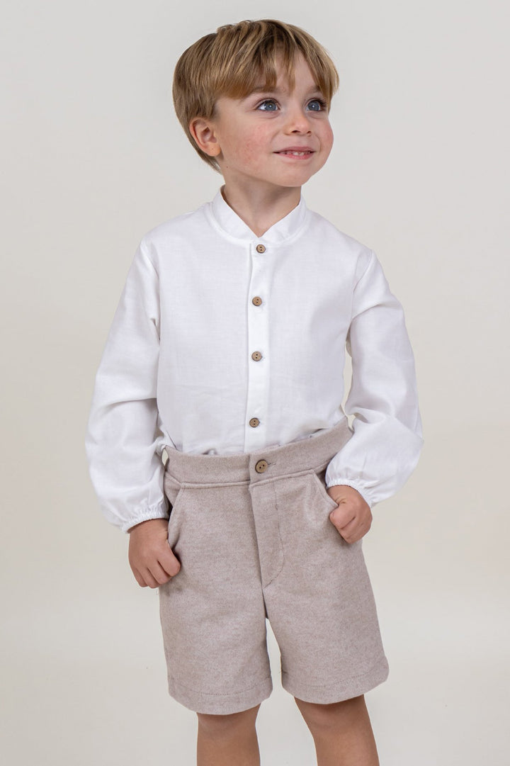 Calamaro Excellentt "Dylan" Shirt & Beige Shorts - Millie and John