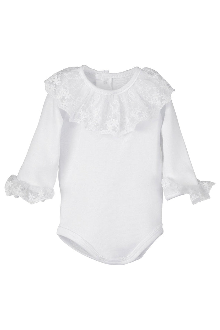 Calamaro Lace Collar & Cuffs Long Sleeve Bodysuit - Millie and John