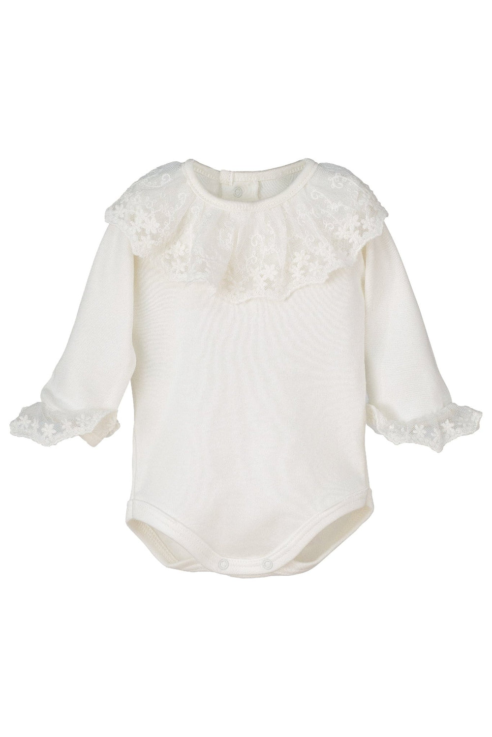 Calamaro Lace Collar & Cuffs Long Sleeve Bodysuit - Millie and John