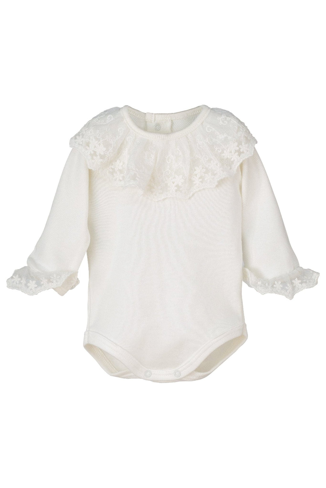 Calamaro Lace Collar & Cuffs Long Sleeve Bodysuit - Millie and John