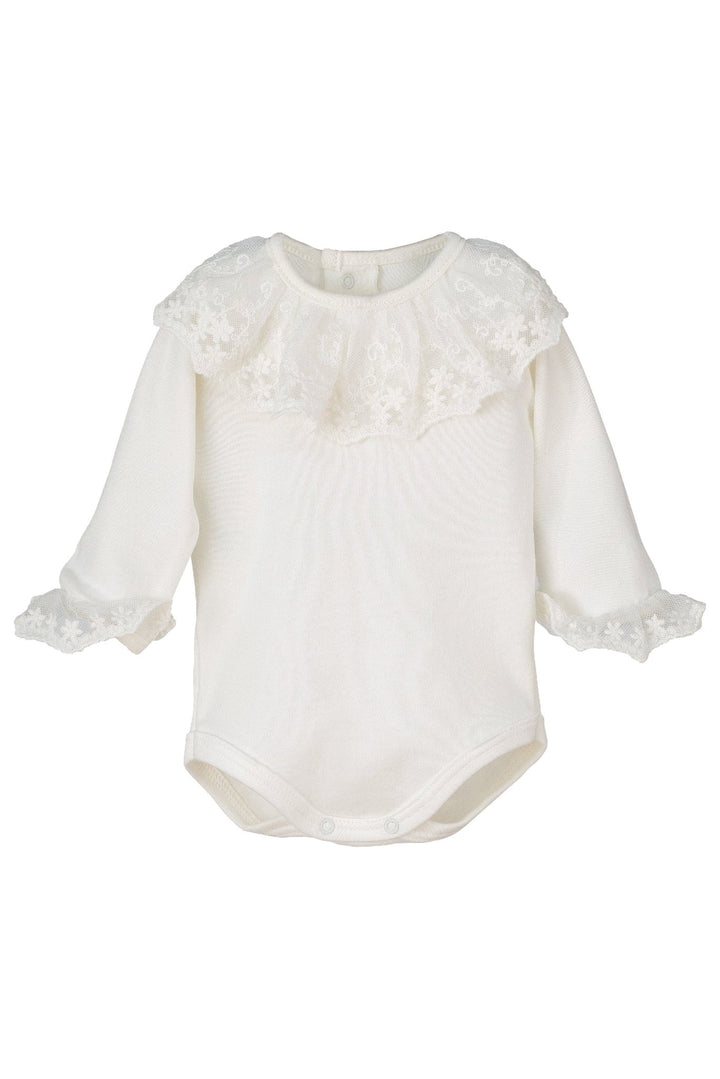 Calamaro Lace Collar & Cuffs Long Sleeve Bodysuit - Millie and John