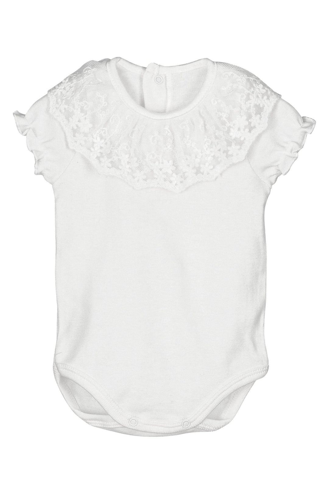 Calamaro Lace Collar Short Sleeve Bodysuit - Millie and John