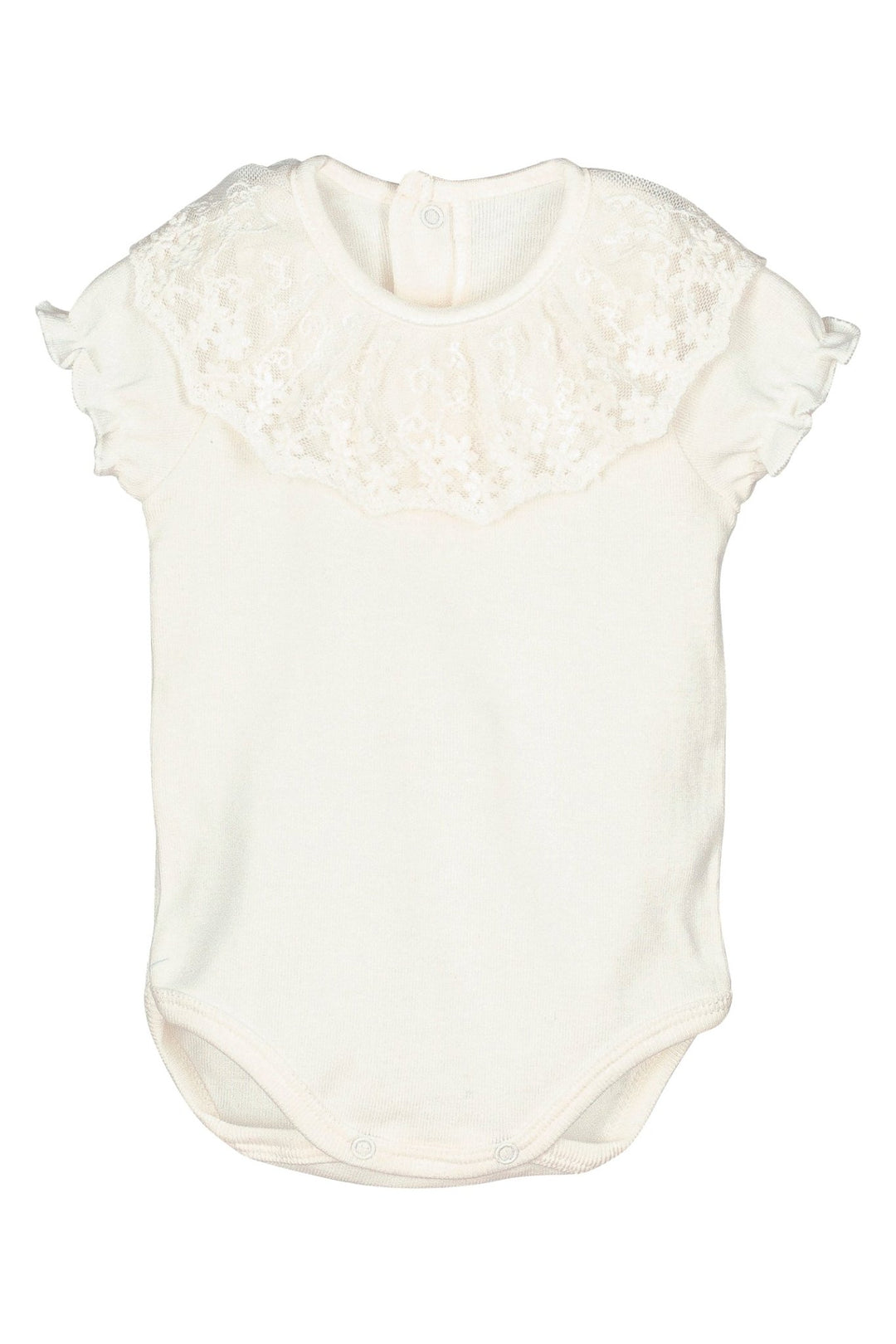 Calamaro Lace Collar Short Sleeve Bodysuit - Millie and John
