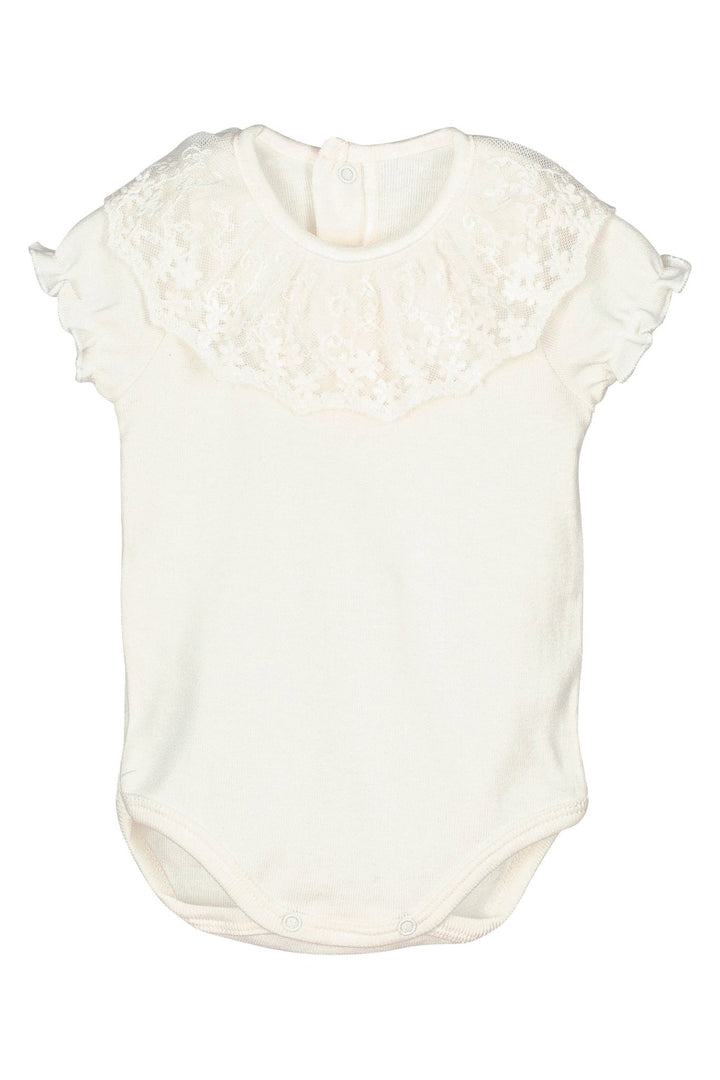 Calamaro Lace Collar Short Sleeve Bodysuit - Millie and John