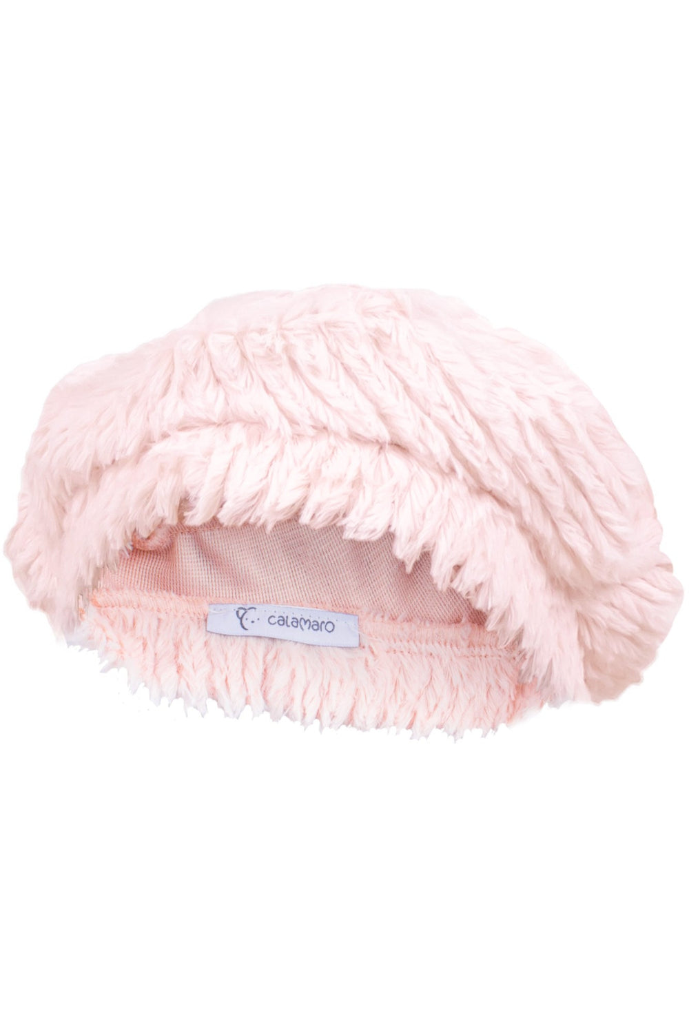 Calamaro Pale Pink Faux Fur Beret - Millie and John