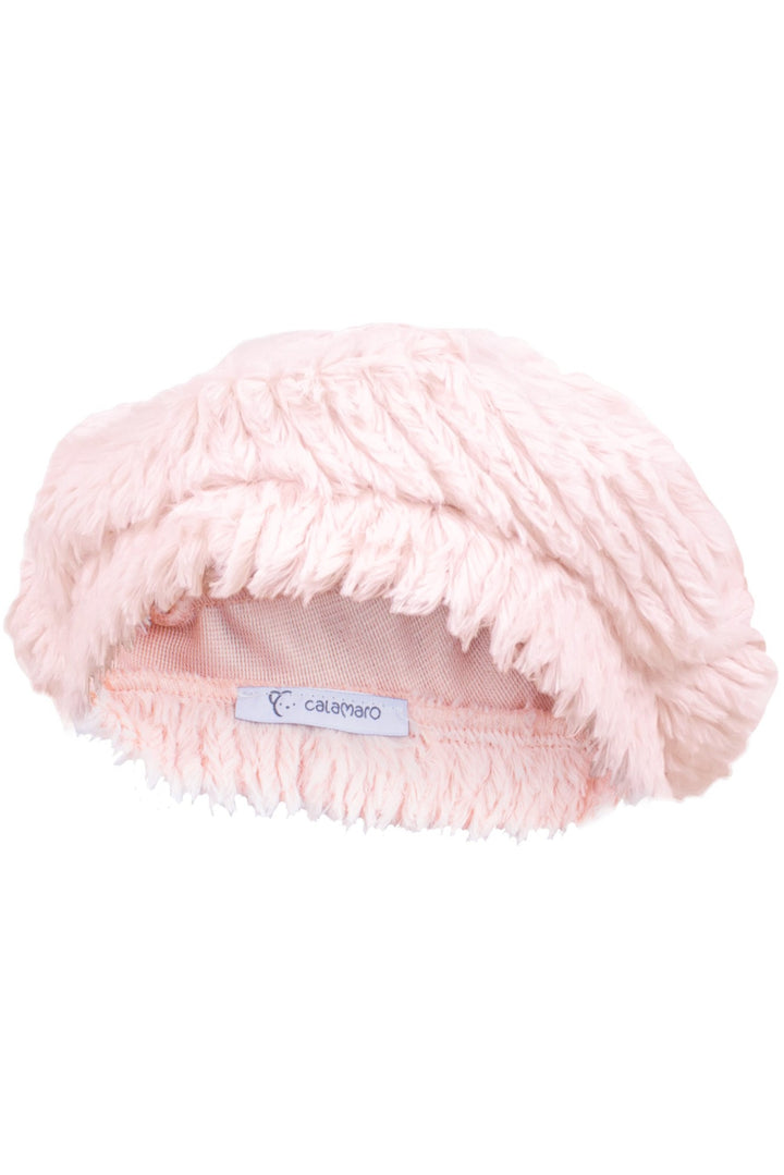 Calamaro Pale Pink Faux Fur Beret - Millie and John