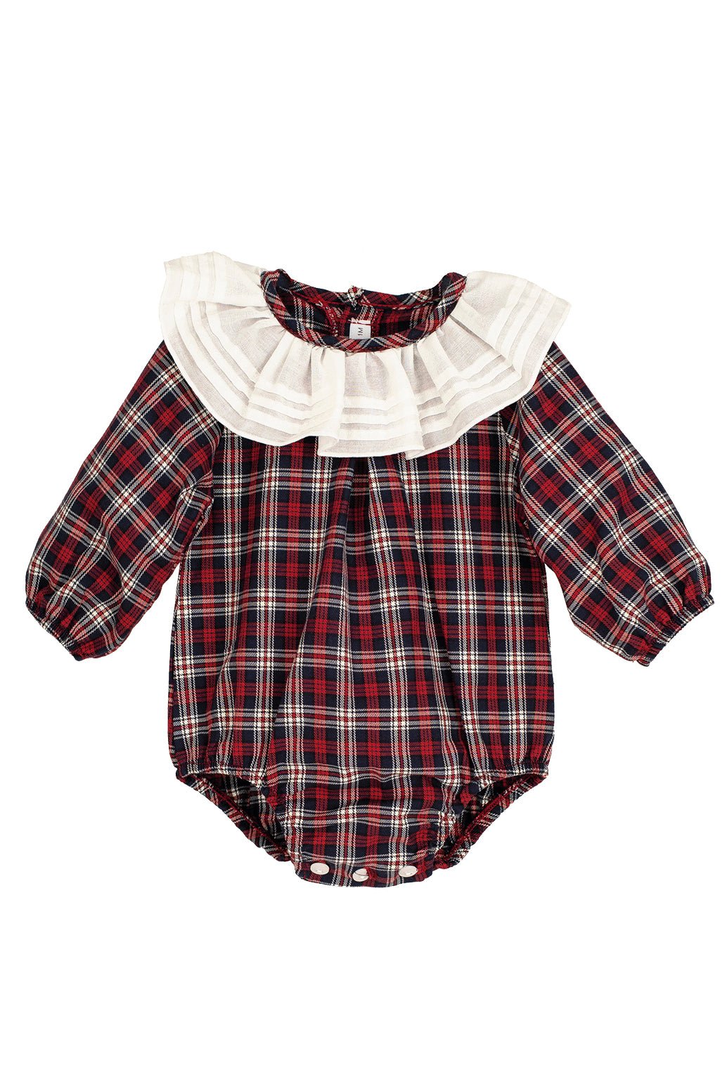 Calamaro "Romy" Navy & Red Tartan Shortie - Millie and John