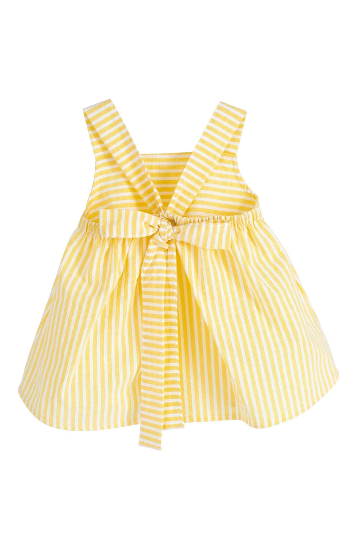 Calamaro "Saoirse" Lemon Striped Dress - Millie and John
