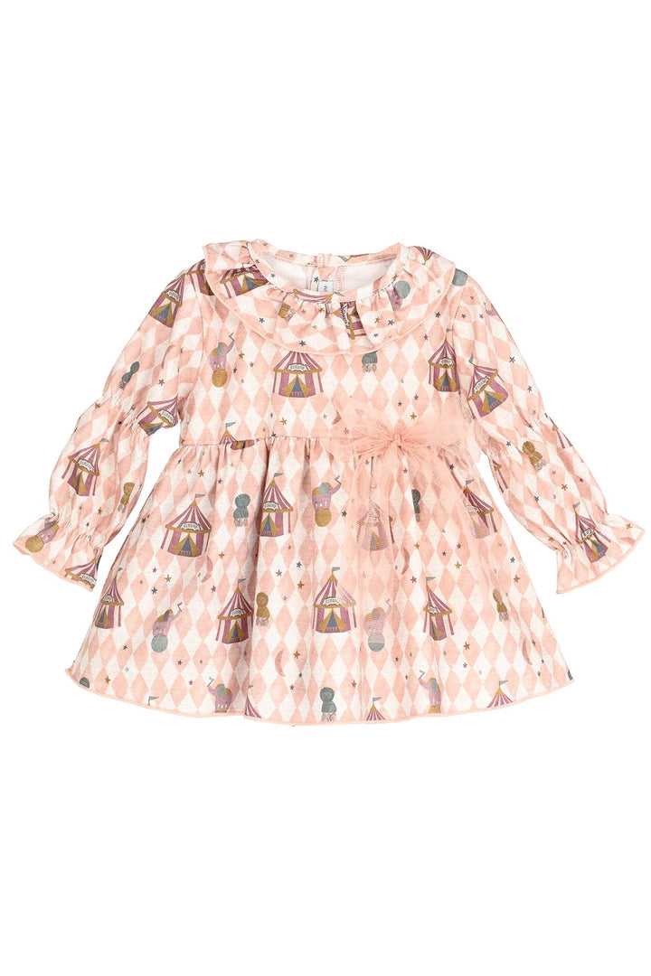 Calamaro "Tansy" Dusky Peach Circus Dress - Millie and John