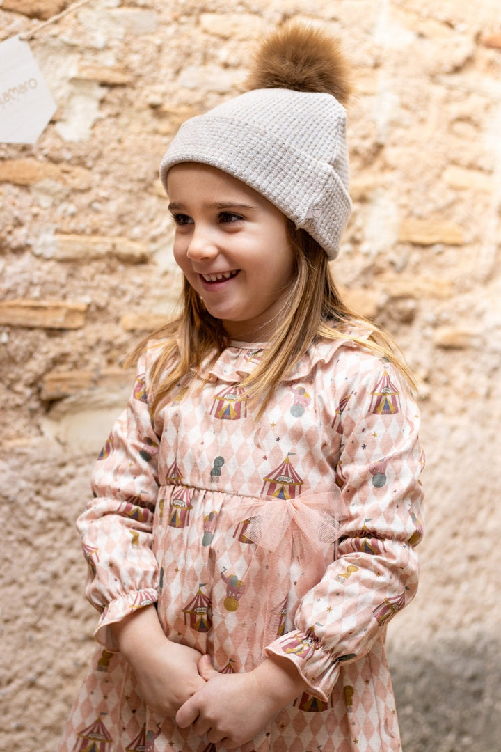 Calamaro "Tansy" Dusky Peach Circus Dress - Millie and John