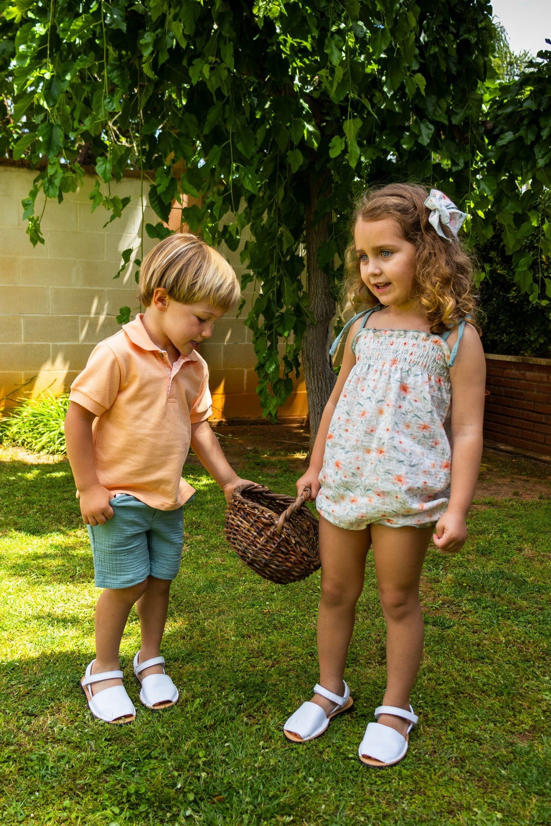 Calamaro "Veda" Sage Green Watercolour Floral Playsuit - Millie and John