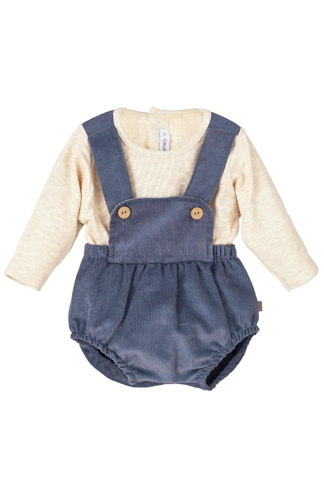 Calamaro "Xander" Sand Top & Dusky Blue Cord Jam Pants - Millie and John