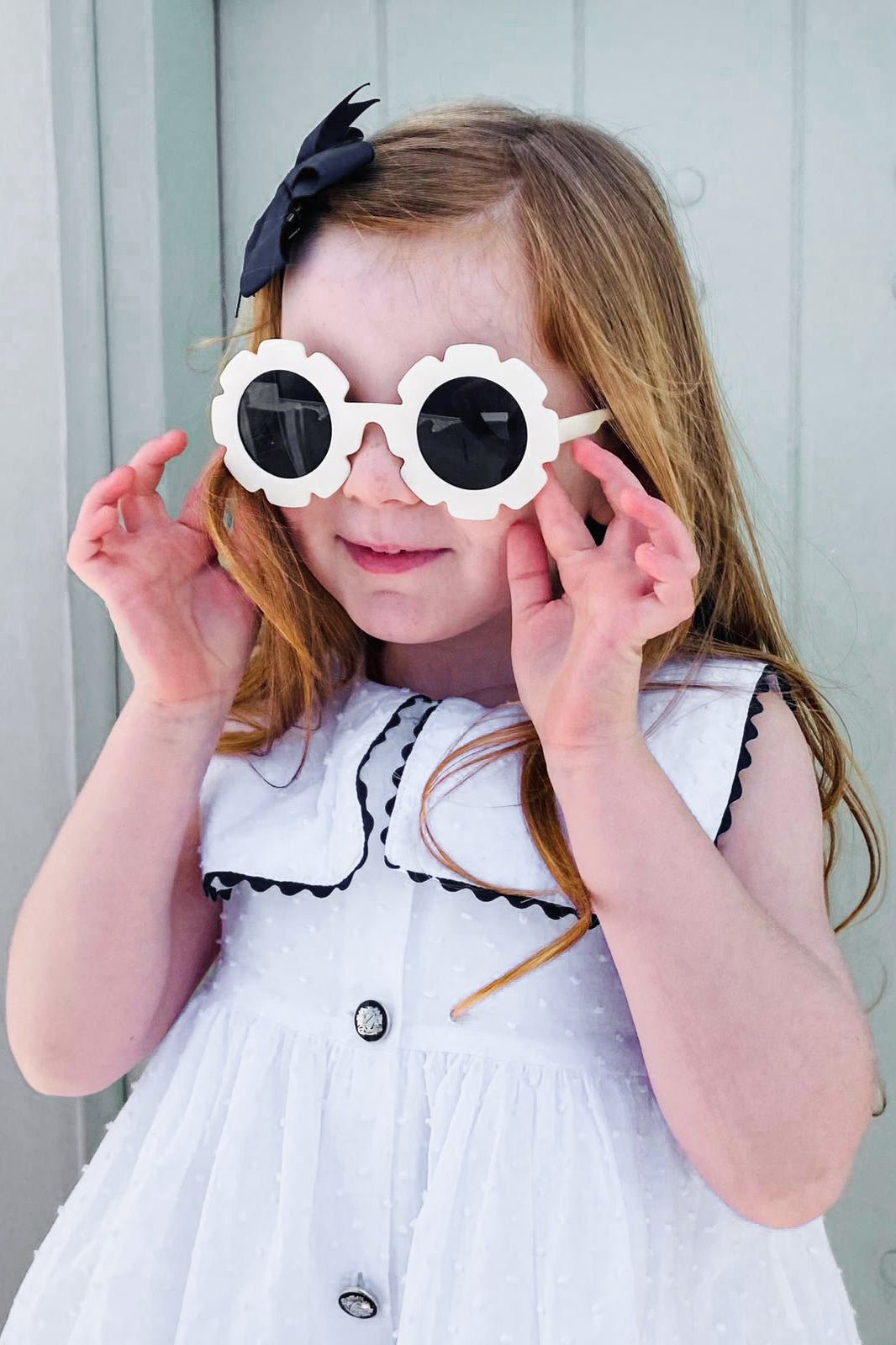 Chic by Deolinda "Arielle" White Plumeti Dot Nautical Dress & Bloomers - Millie and John