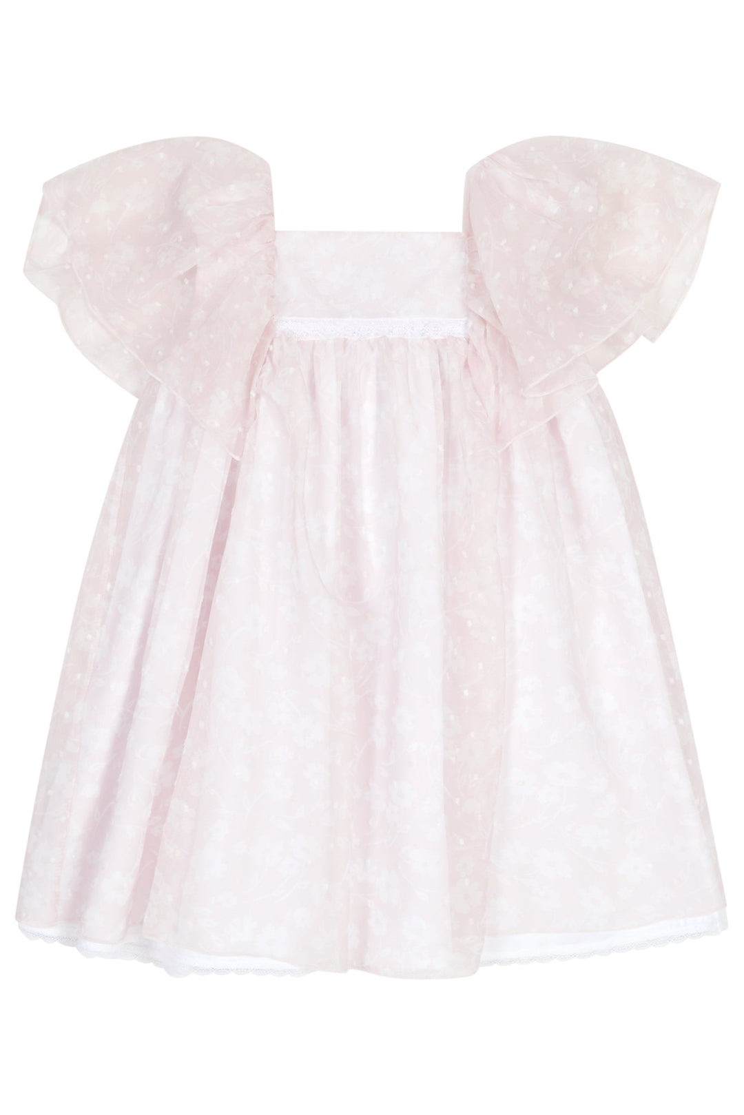 Chic by Deolinda "Calista" Pale Pink Floral Tulle Dress - Millie and John