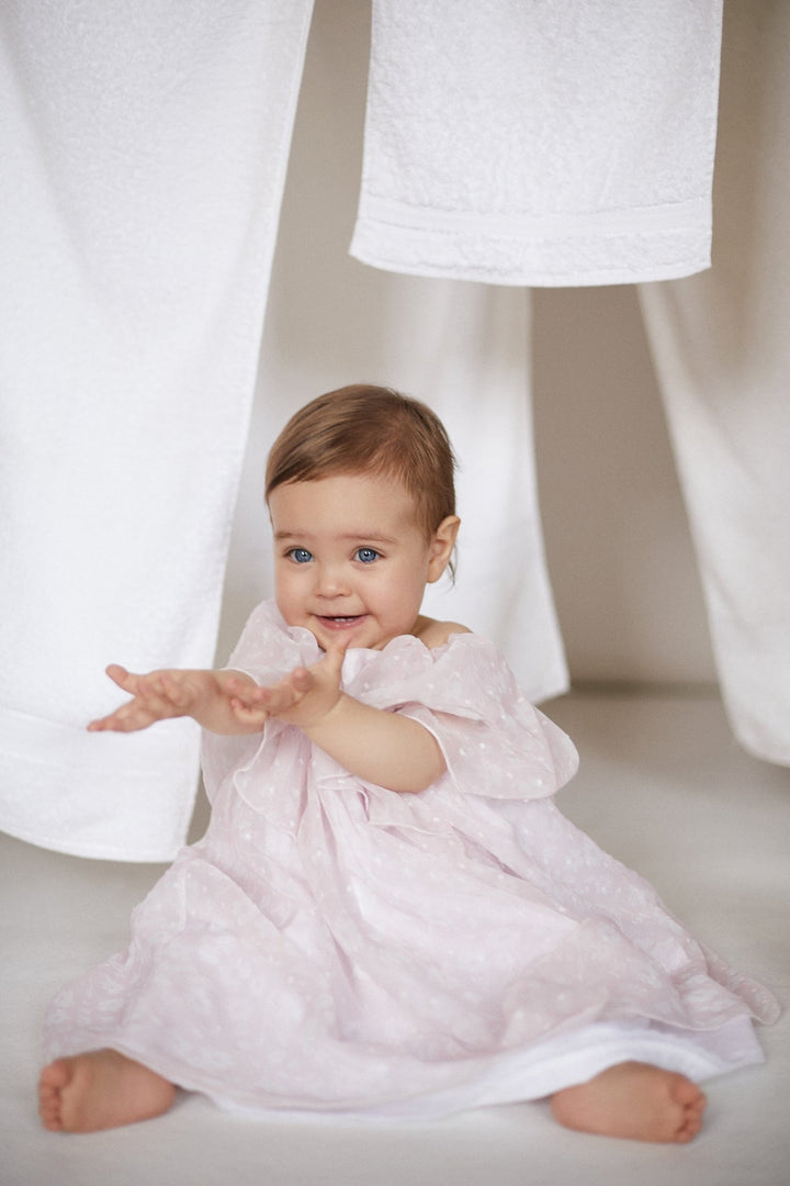 Chic by Deolinda "Calista" Pale Pink Floral Tulle Dress - Millie and John