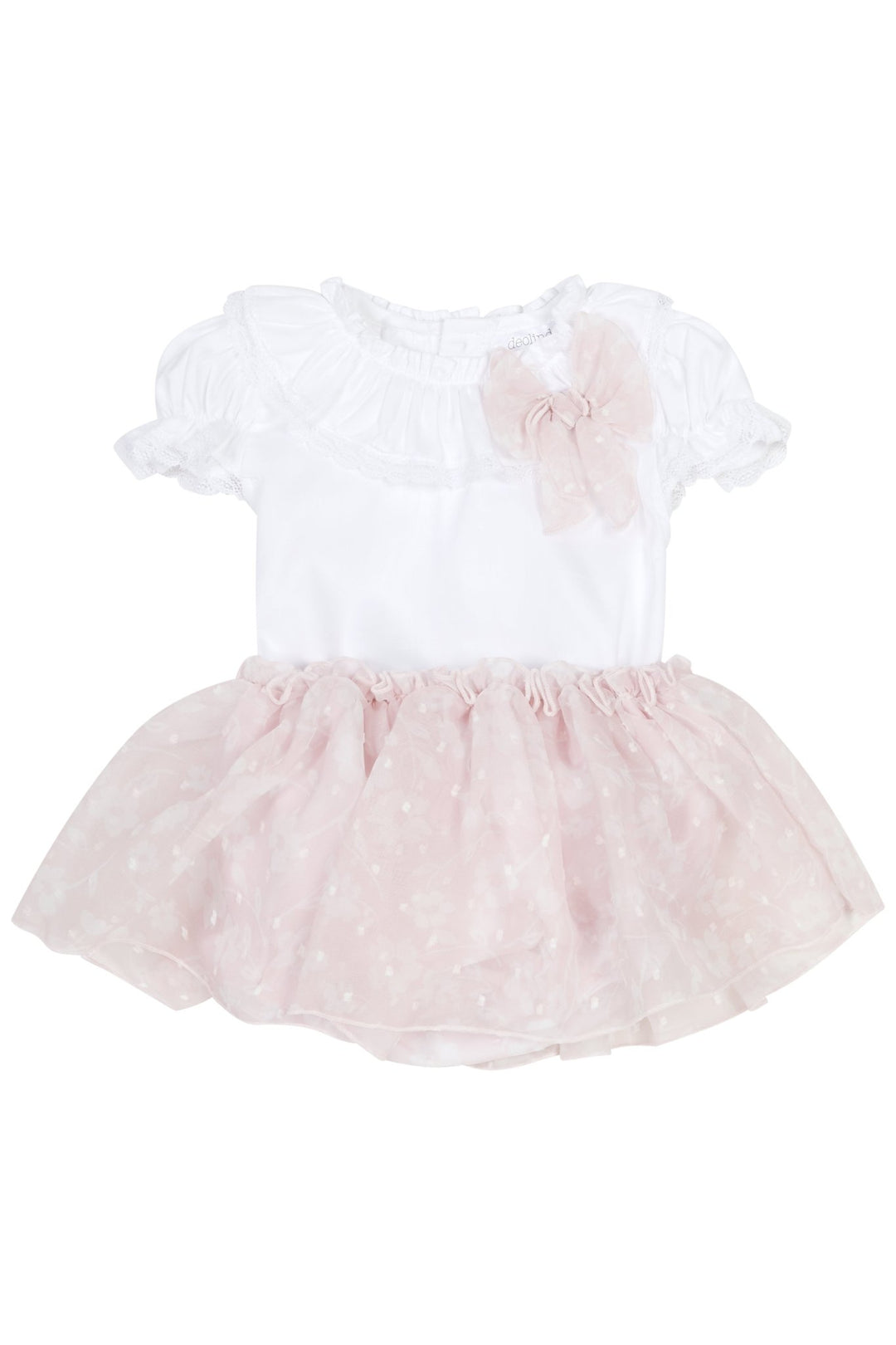 Chic by Deolinda "Kaia" Pale Pink Tulle Blouse & Skirt - Millie and John