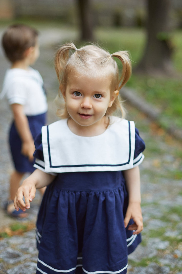 Chic by Deolinda "Mira" Navy Sailor Dress - Millie and John