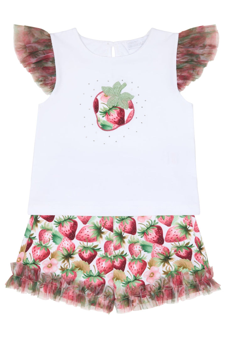 Chic by Deolinda "Molly" Strawberry Tulle Top &amp; Shorts - Millie and John