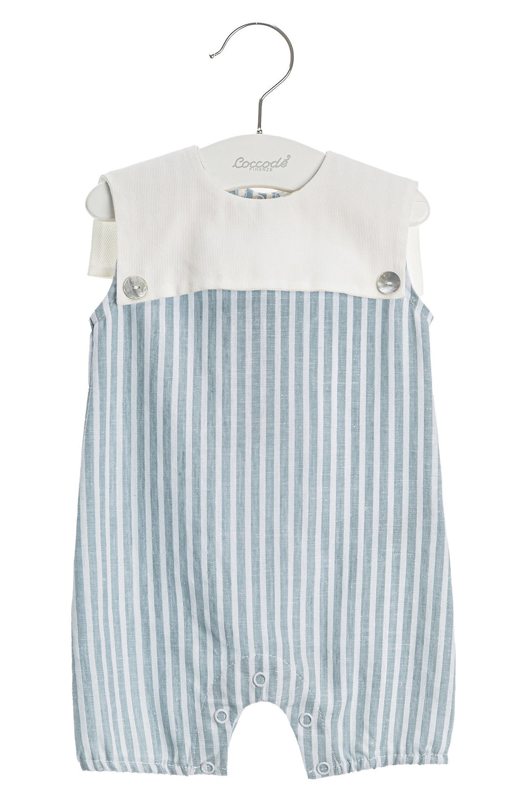 Coccodè "Bernard" Linen Stripe Sailor Romper - Millie and John
