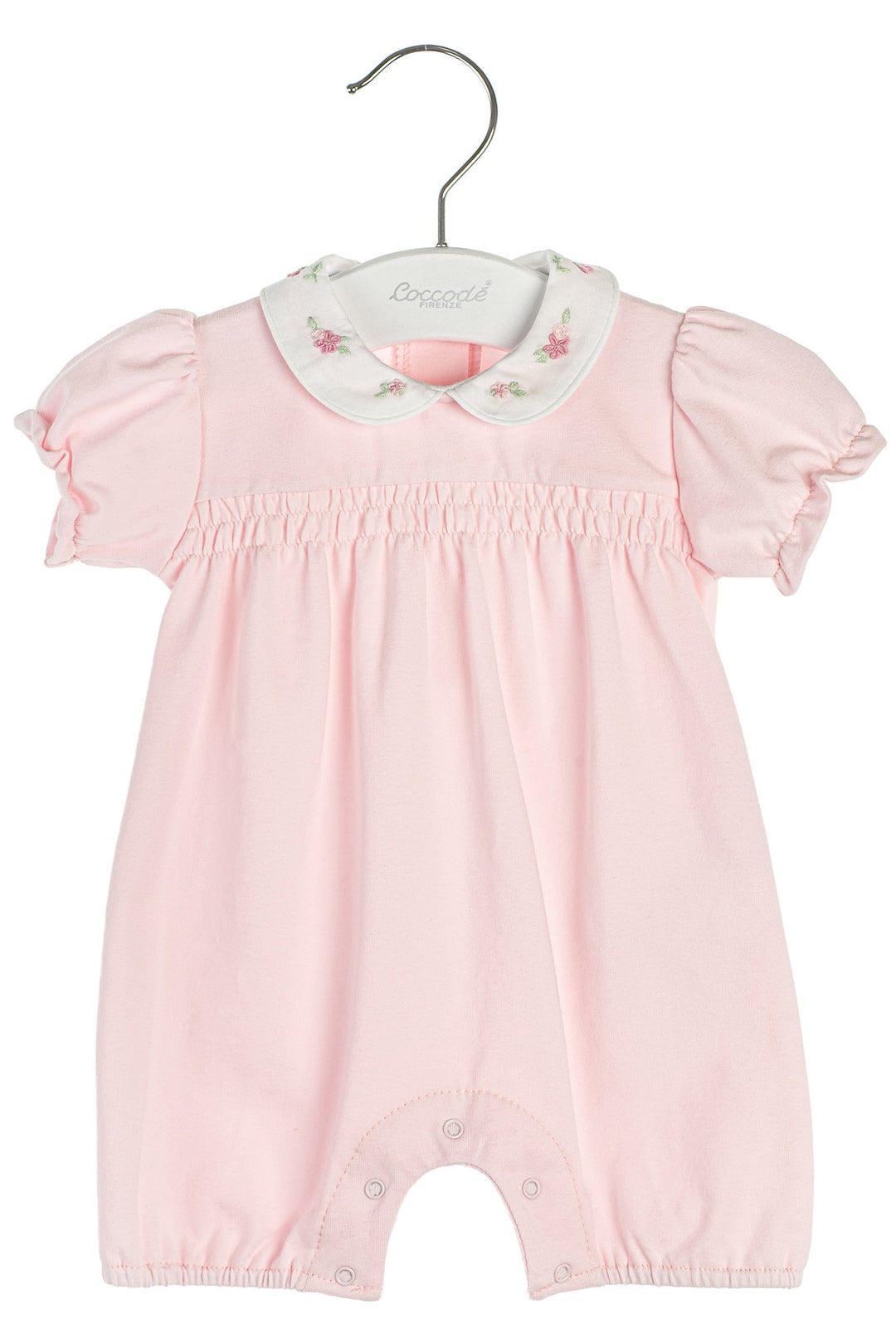Coccodè "Jolie" Pink Embroidered Romper - Millie and John