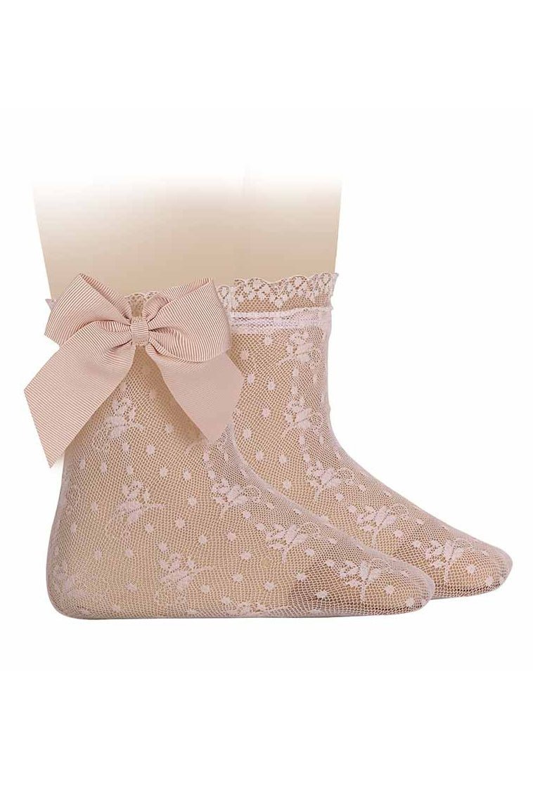 Condor Lace Bow Ankle Socks - Millie and John