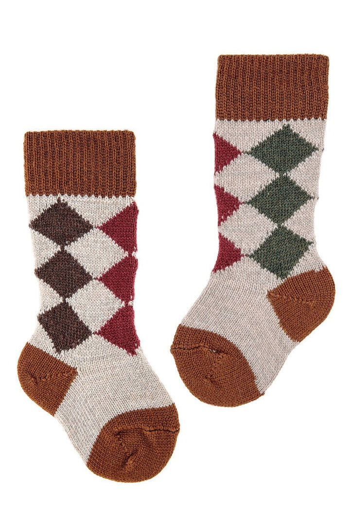 Condor Merino Wool Diamond Socks - Millie and John